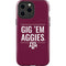 Texas A&M University Gig Em Aggies iPhone 14 Pro Max Impact Case