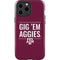 Texas A&M University Gig Em Aggies iPhone 15 Pro Max Impact Case