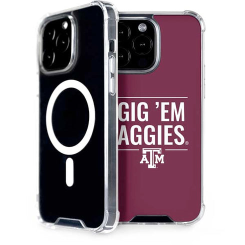 Texas A&M University Gig Em Aggies iPhone 15 Pro Max MagSafe Case