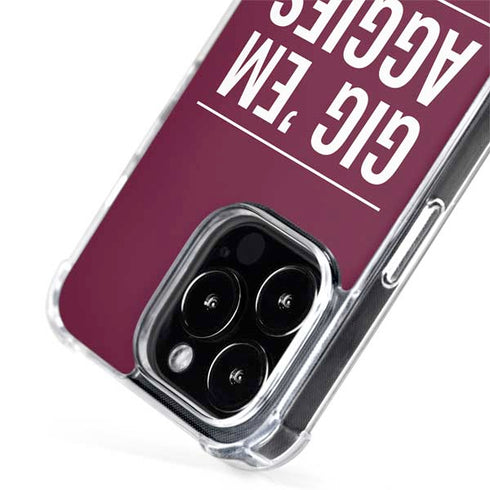 Texas A&M University Gig Em Aggies iPhone 15 Pro Max MagSafe Case