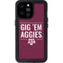 Texas A&M University Gig Em Aggies iPhone 14 Pro Max Waterproof Case
