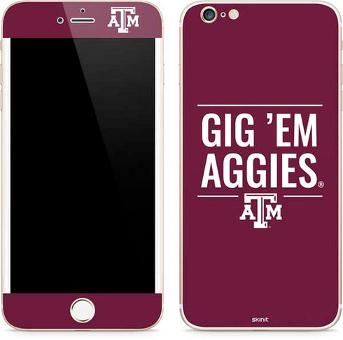 Texas A&M University Gig Em Aggies iPhone 6/6s Plus Skin