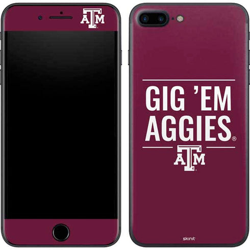 Texas A&M University Gig Em Aggies iPhone 7 Plus Skin
