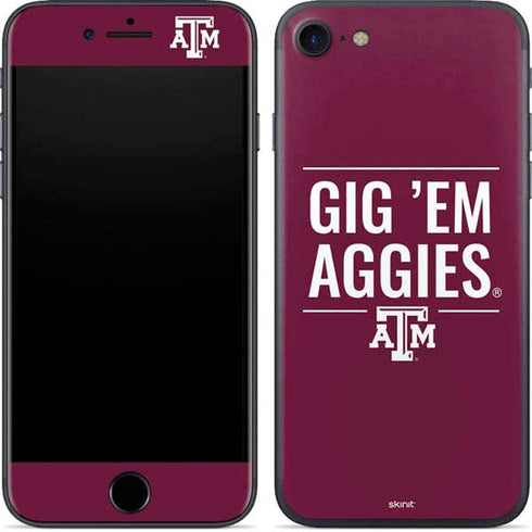 Texas A&M University Gig Em Aggies iPhone 7 Skin