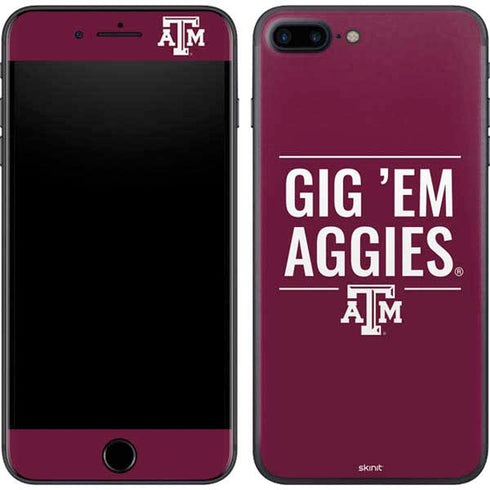 Texas A&M University Gig Em Aggies iPhone 8 Plus Skin