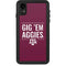 Texas A&M University Gig Em Aggies iPhone XR Waterproof Case
