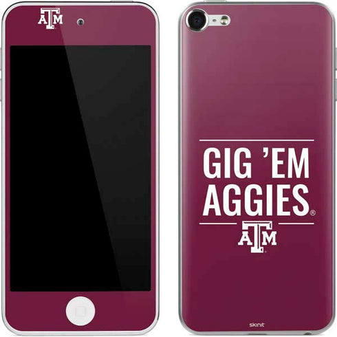 Texas A&M University Gig Em Aggies Apple iPod Skin