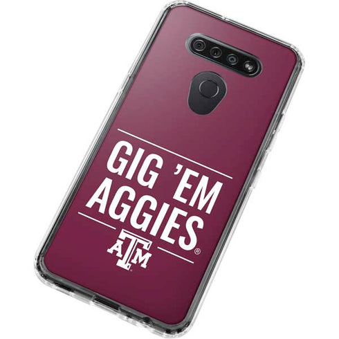 Texas A&M University Gig Em Aggies LG K51/Q51 Clear Case