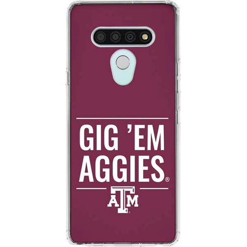 Texas A&M University Gig Em Aggies LG Stylo 6 Clear Case