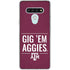 Texas A&M University Gig Em Aggies LG Stylo 6 Clear Case