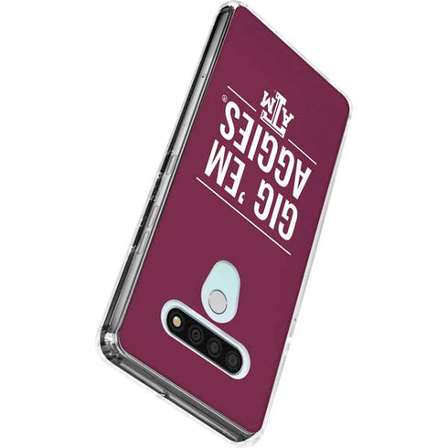 Texas A&M University Gig Em Aggies LG Stylo 6 Clear Case