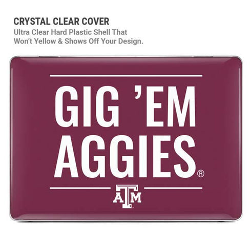Texas A&M University Gig Em Aggies MacBook Pro 16in (2021-25) Case plus Skin