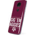 Texas A&M University Gig Em Aggies Moto E5 Plus Skin