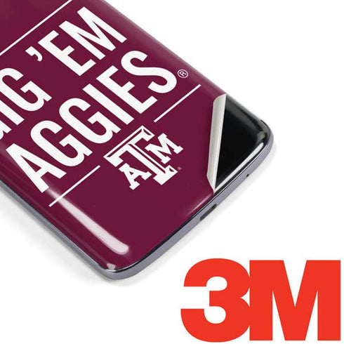 Texas A&M University Gig Em Aggies Moto E5 Plus Skin