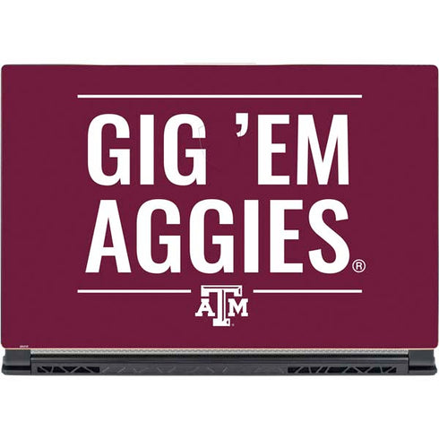 Texas A&M University Gig Em Aggies MSI GS65 Stealth Laptop Skin