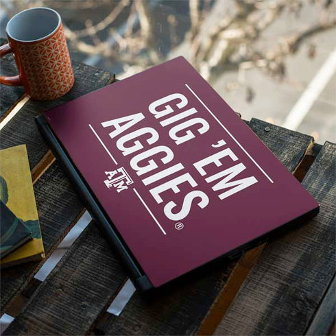 Texas A&M University Gig Em Aggies MSI GS65 Stealth Laptop Skin