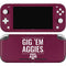 Texas A&M University Gig Em Aggies Nintendo Switch Lite Skin