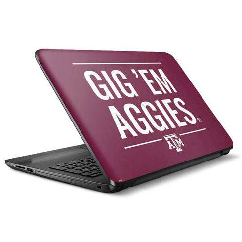 Texas A&M University Gig Em Aggies HP Notebook Skin
