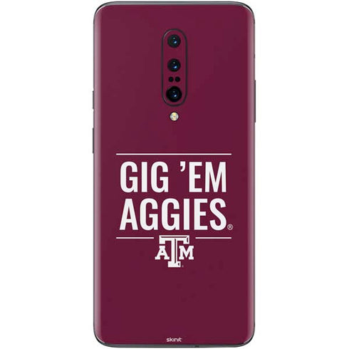 Texas A&M University Gig Em Aggies OnePlus 7 Pro Skin