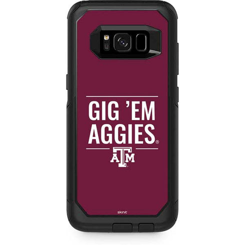 Texas A&M University Gig Em Aggies Otterbox Commuter Galaxy Skin