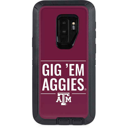 Texas A&M University Gig Em Aggies Otterbox Defender Galaxy Skin