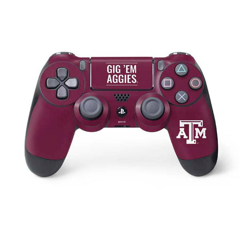 Texas A&M University Gig Em Aggies PS4 Controller Skin