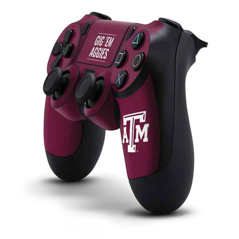 Texas A&M University Gig Em Aggies PS4 Controller Skin
