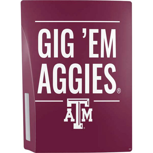 Texas A&M University Gig Em Aggies PS5 Bundle Skin