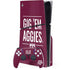 Texas A&M University Gig Em Aggies PS5 Slim Disk Bundle Skin