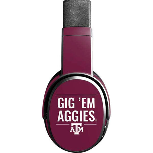 Texas A&M University Gig Em Aggies Skullcandy Crusher Wireless Skin