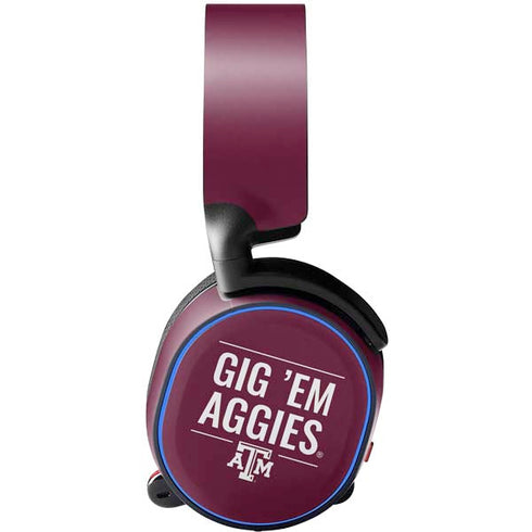 Texas A&M University Gig Em Aggies SteelSeries Arctis 5 Skin