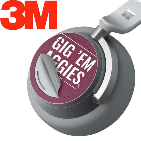 Texas A&M University Gig Em Aggies Surface Headphones Skin