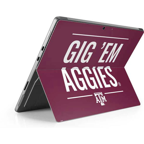 Texas A&M University Gig Em Aggies Surface Pro 8 Skin