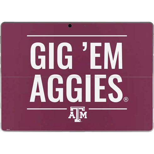 Texas A&M University Gig Em Aggies Surface Pro 9 Skin