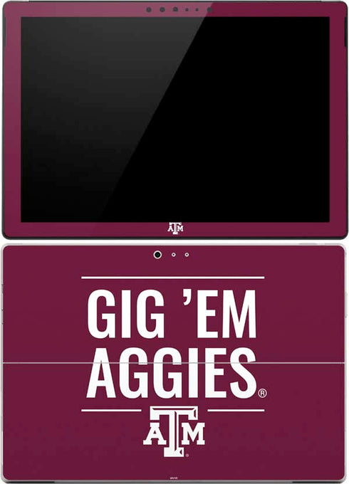 Texas A&M University Gig Em Aggies Surface Pro (2017) Skin