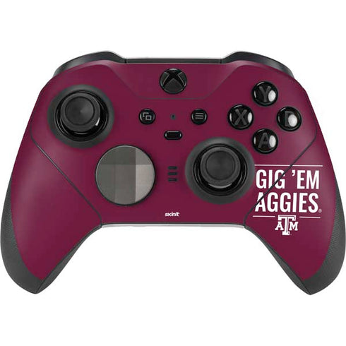 Texas A&M University Gig Em Aggies Xbox Elite Wireless Controller Series 2 Skin