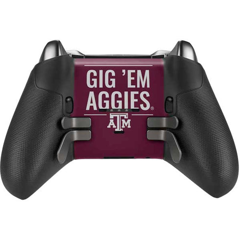 Texas A&M University Gig Em Aggies Xbox Elite Wireless Controller Series 2 Skin