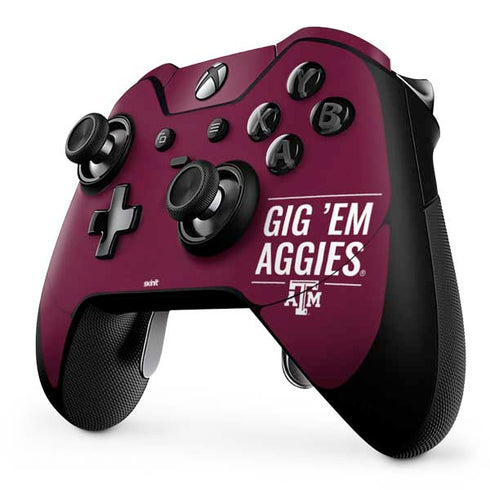 Texas A&M University Gig Em Aggies Xbox One Elite Controller Skin