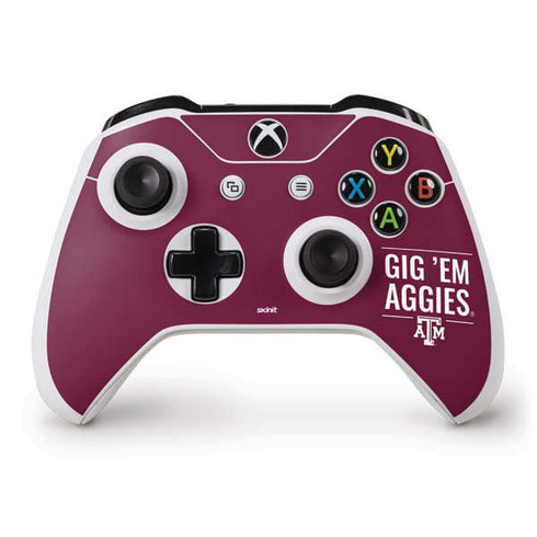 Texas A&M University Gig Em Aggies Xbox One S Controller Skin