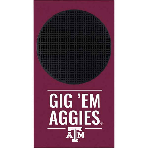 Texas A&M University Gig Em Aggies Xbox Series S Bundle Skin
