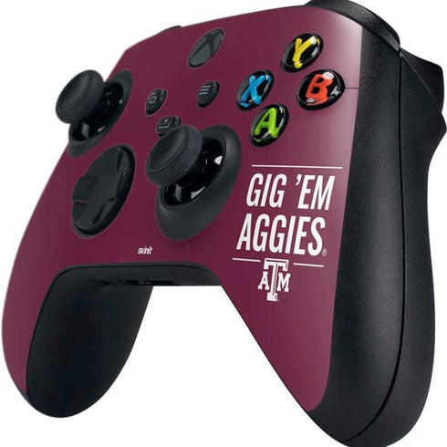 Texas A&M University Gig Em Aggies Xbox Series X Controller Skin