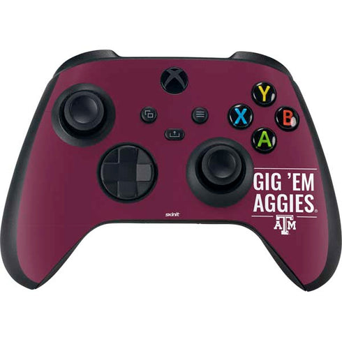 Texas A&M University Gig Em Aggies Xbox Series X Controller Skin