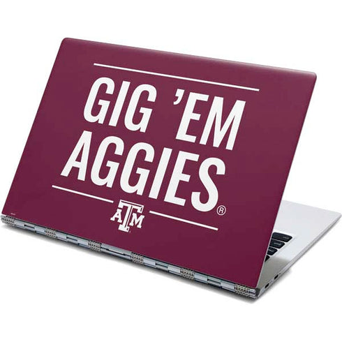 Texas A&M University Gig Em Aggies Yoga 910 2-in-1 14in Touch-Screen Skin