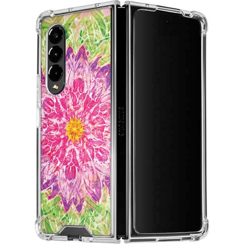 Ginseng Flower Galaxy Z Fold4 5G Clear Case