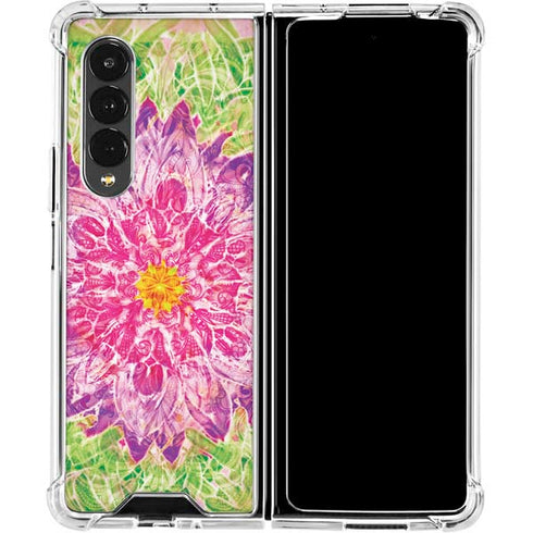 Ginseng Flower Galaxy Z Fold4 5G Clear Case