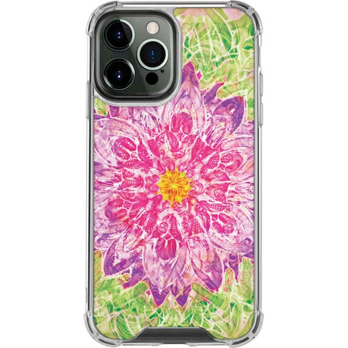 Ginseng Flower iPhone 14 Pro Max Clear Case