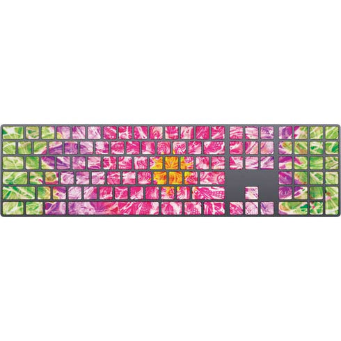 Ginseng Flower Magic Keyboard with Numeric Keypad Skin