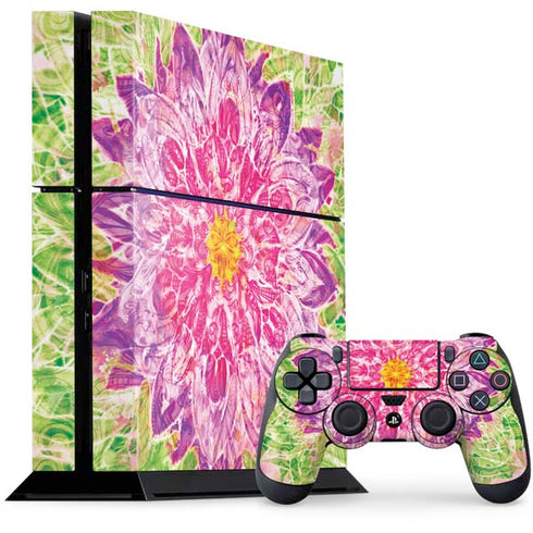 Ginseng Flower PS4 Console and Controller Bundle Skin