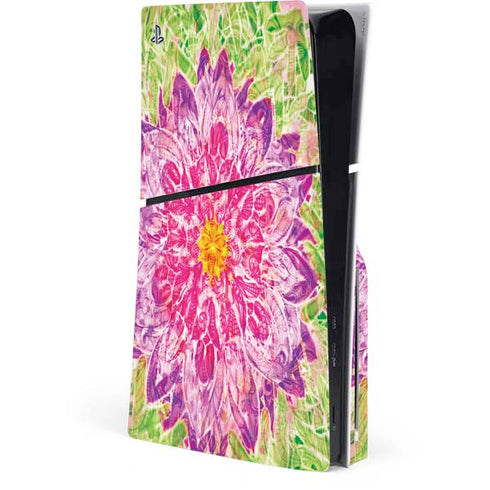 Ginseng Flower PS5 Slim Disk Console Skin