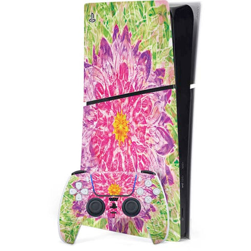 Ginseng Flower PS5 Slim Digital Edition Console Skin